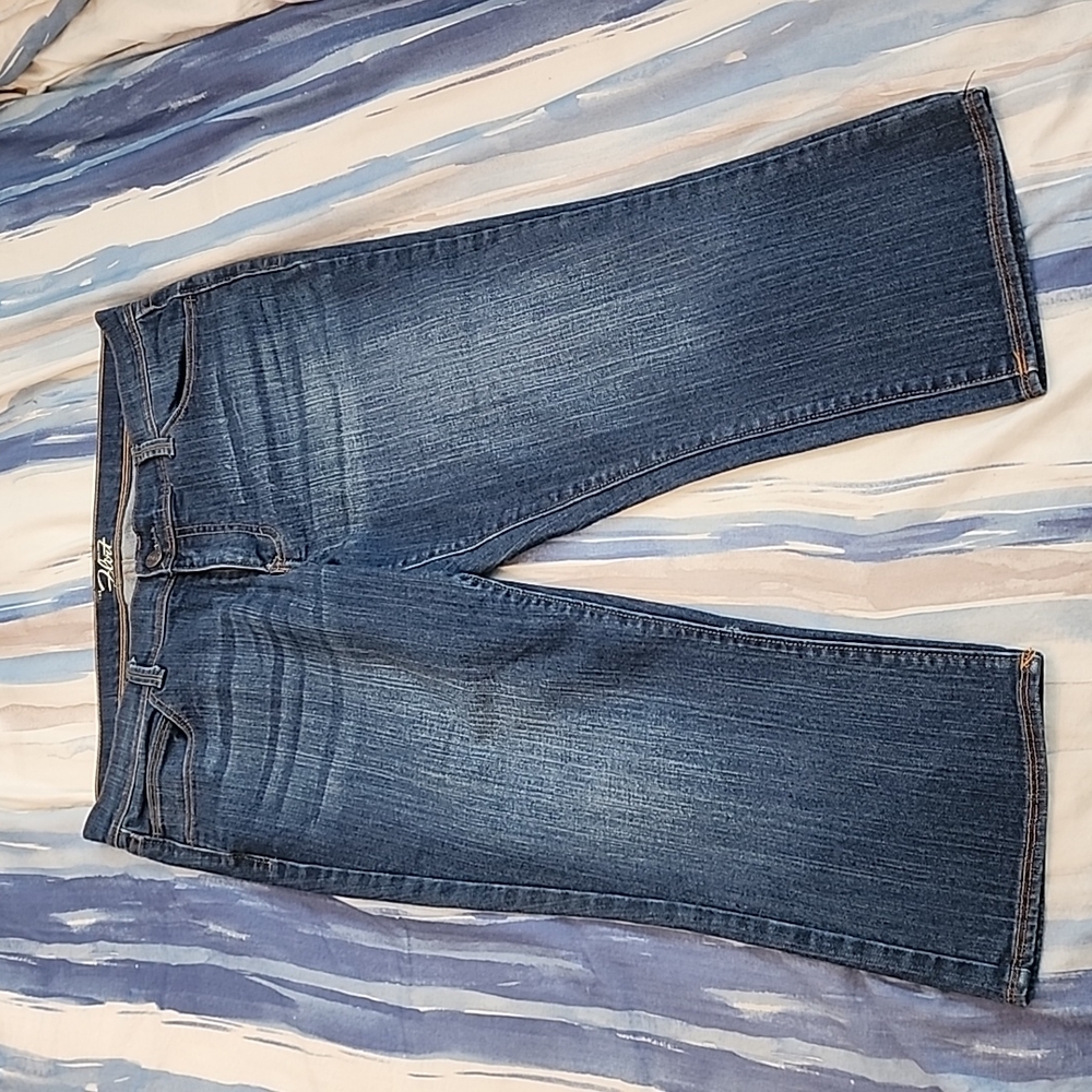 Old Navy The Flirt Mid-Rise Denim Cropped Jeans, Size 12